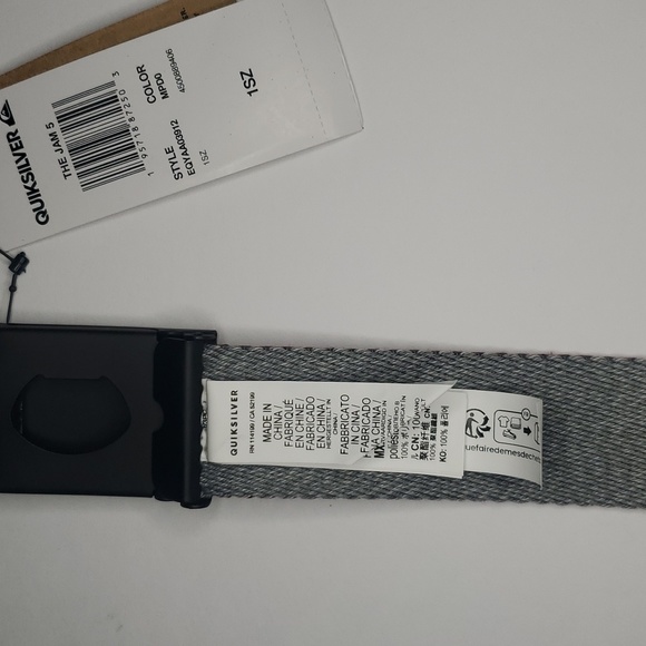 quiksilver strap, wine red/grey, reversible, bottle opener buckle, new. - Picture 4 of 9